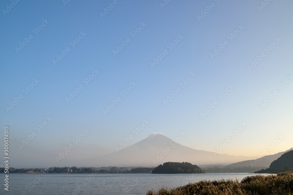 河口湖からの富士山