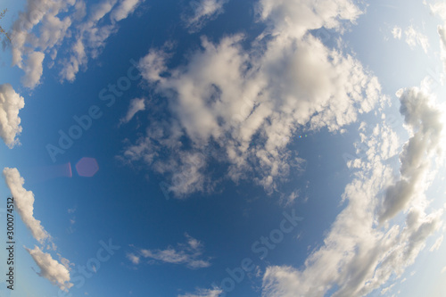 Fototapeta Naklejka Na Ścianę i Meble -  White clouds on the blue sky