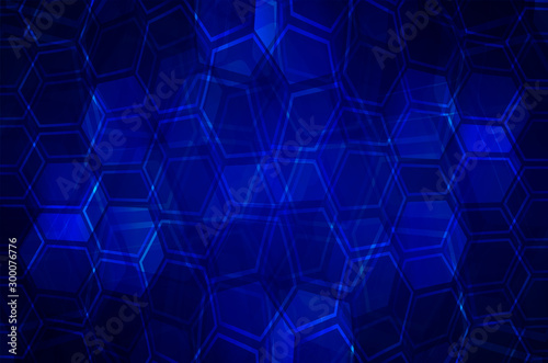 Hexagon honeycomb grid pixel vector background