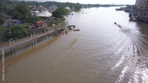 Kuching, Sarawak / Malaysia - October 16 2019: The buildings, landmarks and scenery of the Kuching city, capital of Sarawak, Borneo island photo