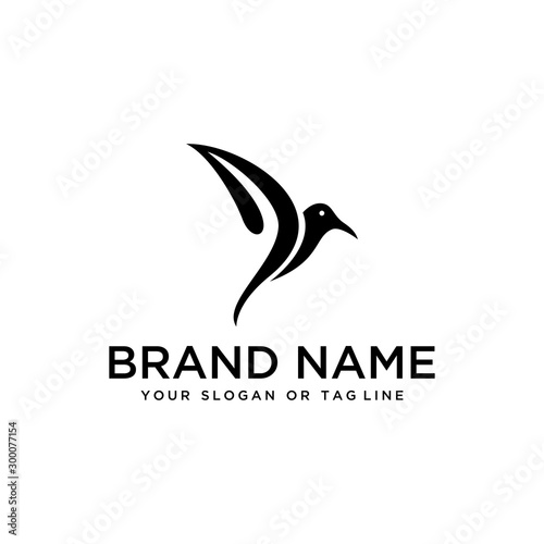 bird design logo vector white background template