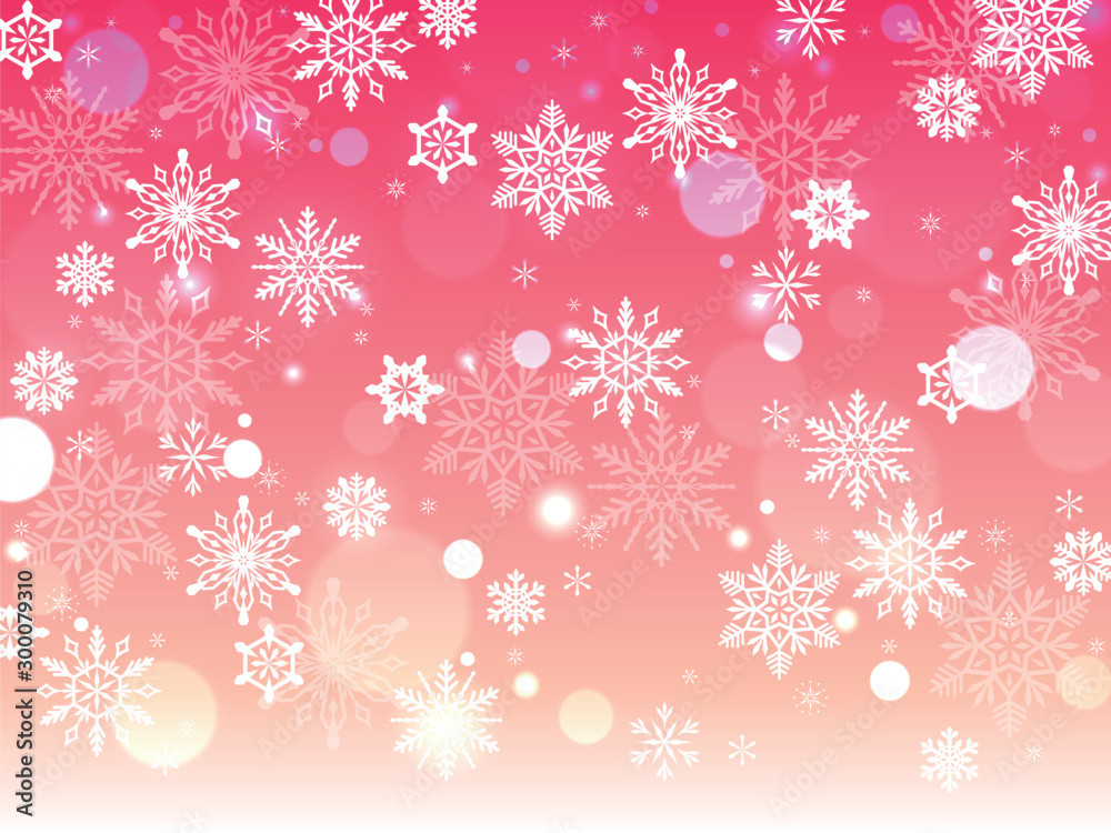 雪の結晶の背景素材 Stock Vector Adobe Stock