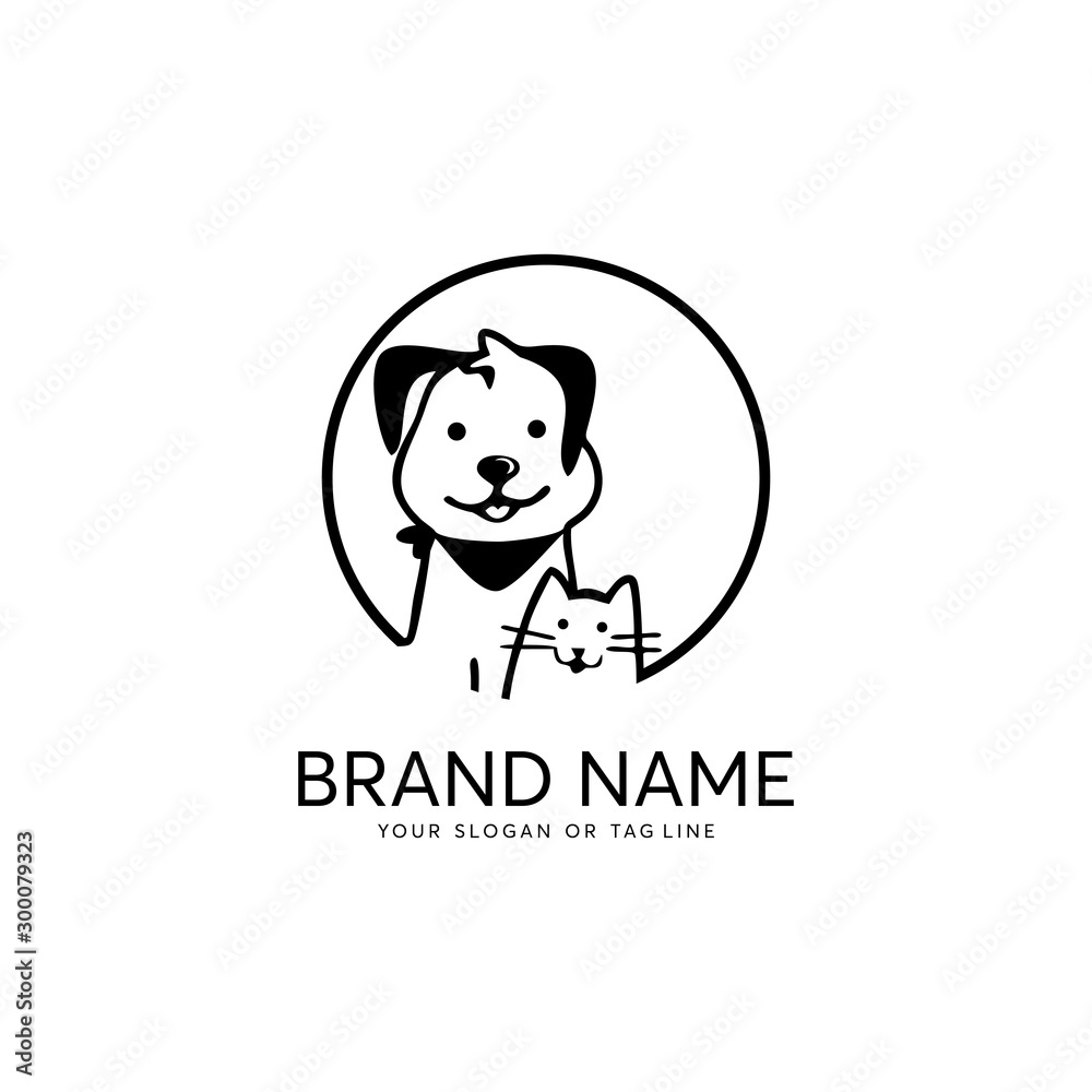 creative logo design Dog and Cat vector template creative logo design Dog and Cat vector template