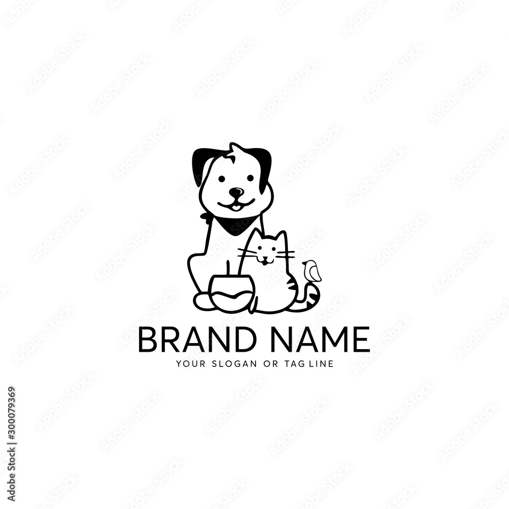 creative logo design Dog and Cat vector template creative logo design Dog and Cat vector template
