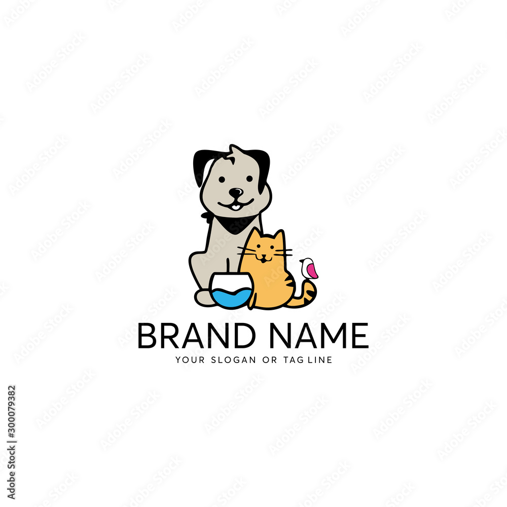 creative logo design Dog and Cat vector template creative logo design Dog and Cat vector template