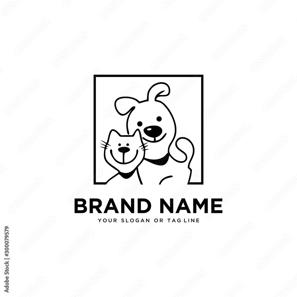 creative logo design Dog and Cat vector template creative logo design Dog and Cat vector template