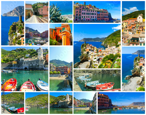 Sandy beach in Vernazza town, Cinque Terre National Park