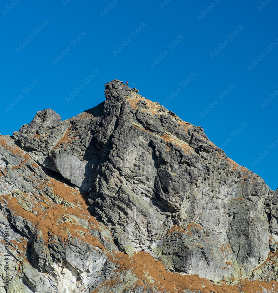 Satan mountain peak in Vysoke Tatry mountains in Slovakia