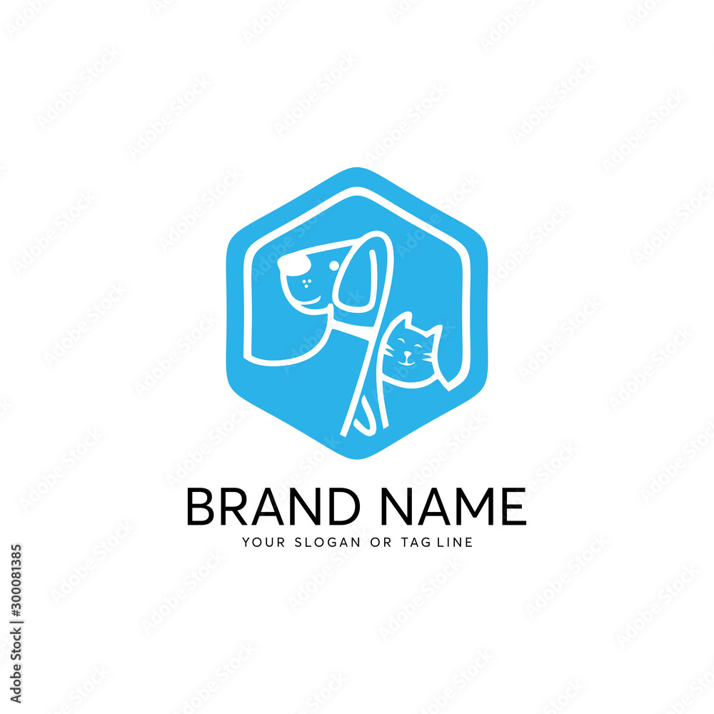 creative logo design Dog and Cat vector template creative logo design Dog and Cat vector template