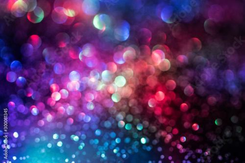 glitter bokeh lighting effect Colorfull Blurred abstract background for birthday, anniversary, wedding, new year eve or Christmas