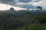 Glass House Mountains at sunset