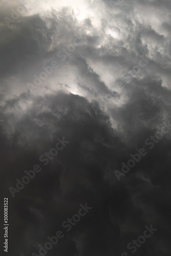 Dark and moody rainy clouds in the sky