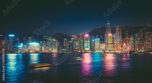 Photography Long exposure photography of Victoria Harbor in Hong Kong