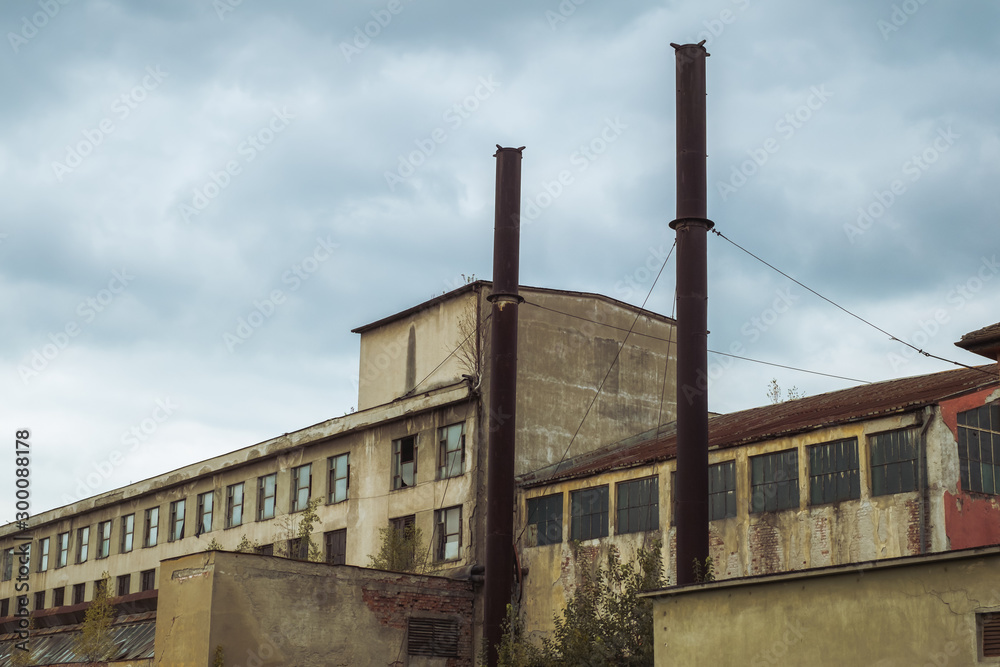 old industrial building in decay