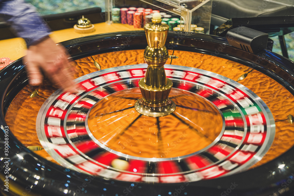 Casino roulette wheel