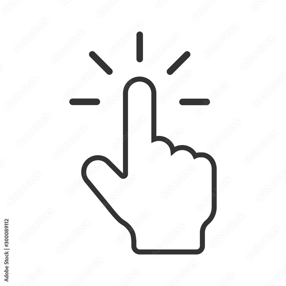 The Mouse Cursor Click vector Icon The Mouse Cursor Click vector Icon