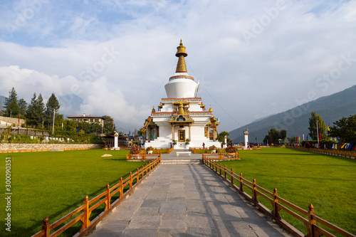National memorial chorten in Thimphu Bhutan photo