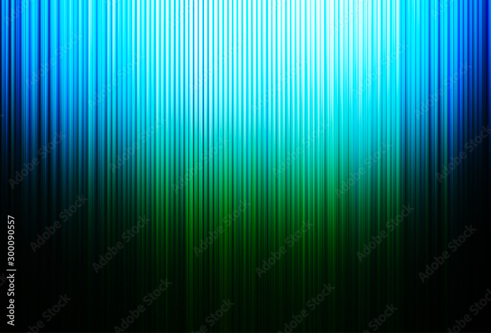 Vertical green and blue motion blur lines background