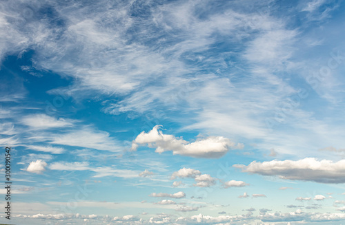 blue sky and clouds