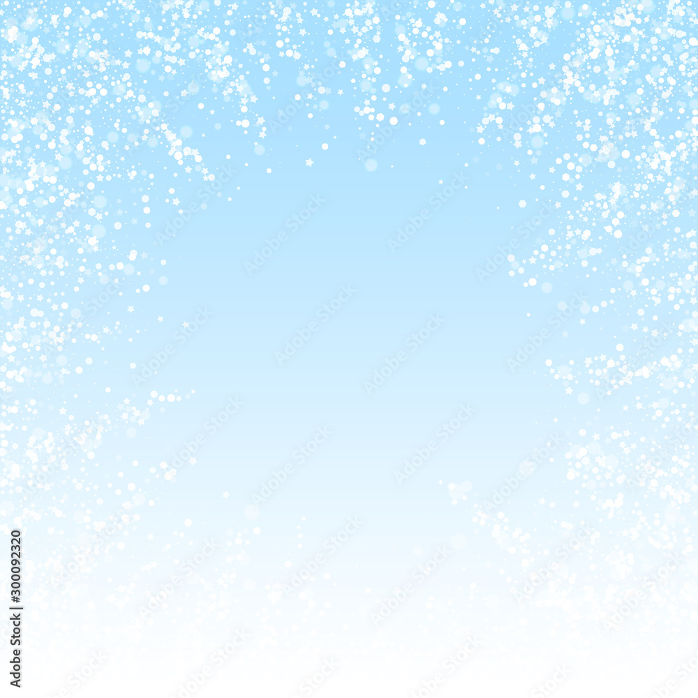 Magic stars Christmas background. Subtle flying sn Magic stars Christmas background. Subtle flying sn