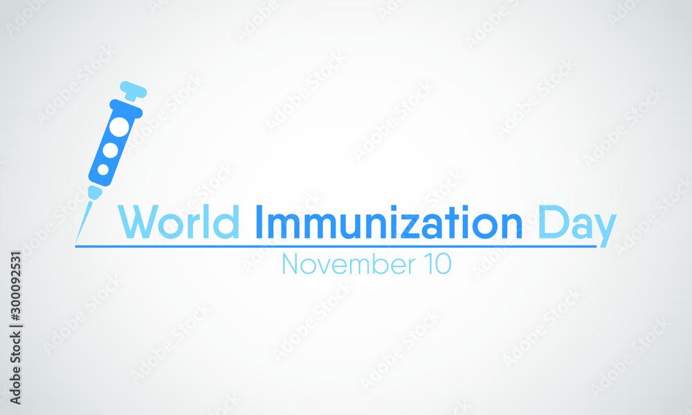 Vector illustration on the theme of World Immunization day on November 10th. Vector illustration on the theme of World Immunization day on November 10th.