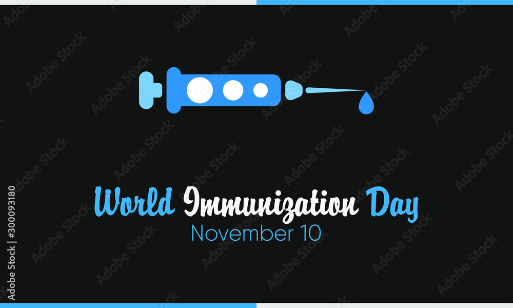 Vector illustration on the theme of World Immunization day on November 10th. Vector illustration on the theme of World Immunization day on November 10th.