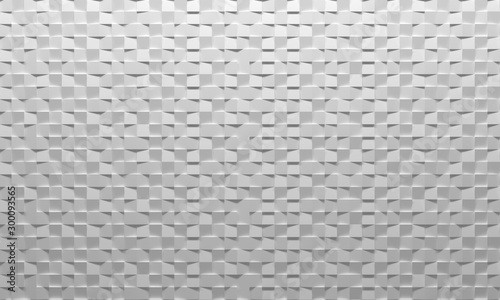 White square abstract background. 3d Rendering. Illustration