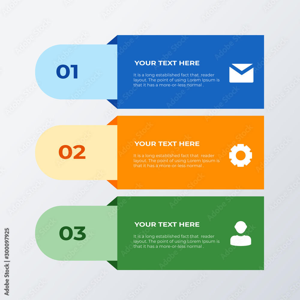 Three list infographic template design. Business concept infograph with 3 options, steps or processes. Vector visualization can be used for workflow layout, diagram, annual report, web Three list infographic template design. Business concept infograph with 3 options, steps or processes. Vector visualization can be used for workflow layout, diagram, annual report, web