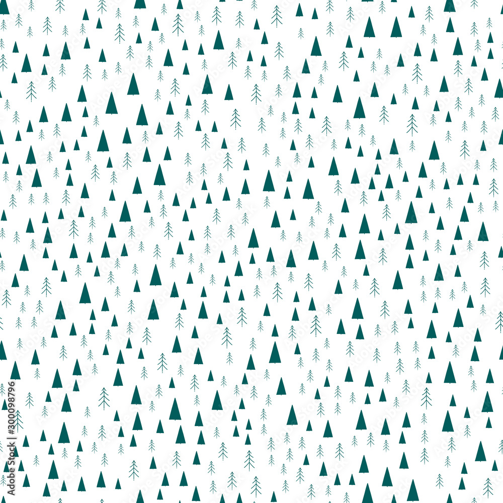 Christmas pattern in flat style 