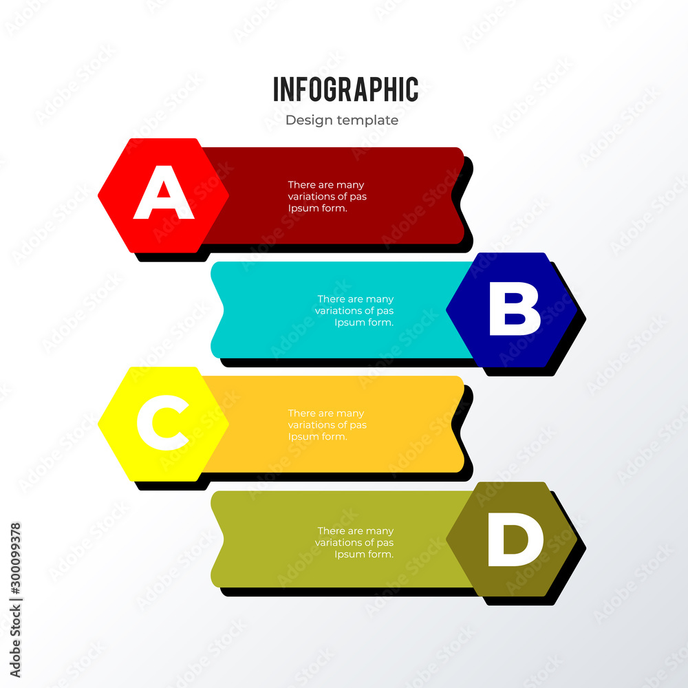 Horizontal infographic template design. Business concept infograph with 4 options, steps or processes. Vector visualization can be used for workflow layout, diagram, annual report, web Horizontal infographic template design. Business concept infograph with 4 options, steps or processes. Vector visualization can be used for workflow layout, diagram, annual report, web