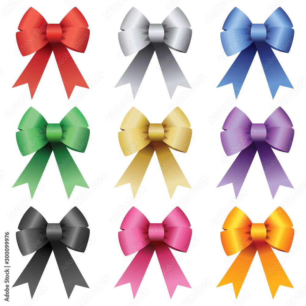 Lot de 9 rubans pour paquet cadeau, carte de voeux ou décoration de Noël