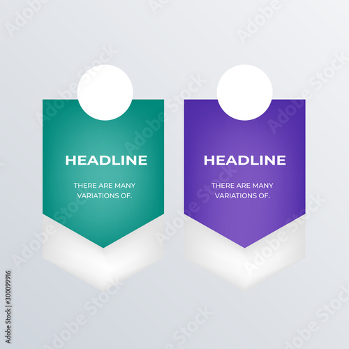 Informational infographics template design. Business concept infograph with 2 options, steps or processes. Vector visualization can be used for workflow layout, diagram, annual report, web