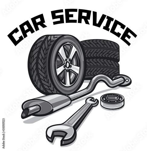 car service signboard