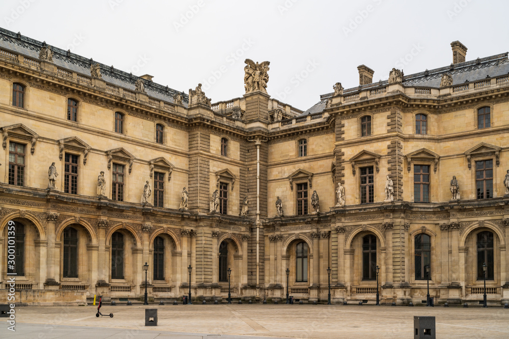View of the Louvre Museum, Paris - France
