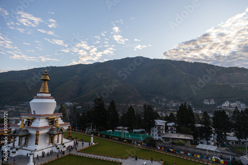 Bhutan temple and lanscape