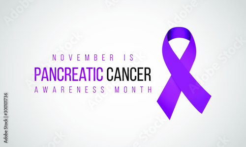 Vector illustration on the theme of Pancreatic cancer awareness month of November.
