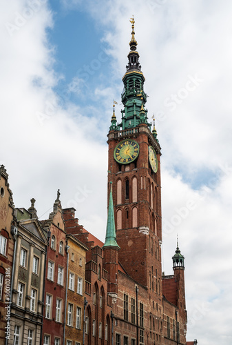 Historic town hall tower of Gdansk in Poland