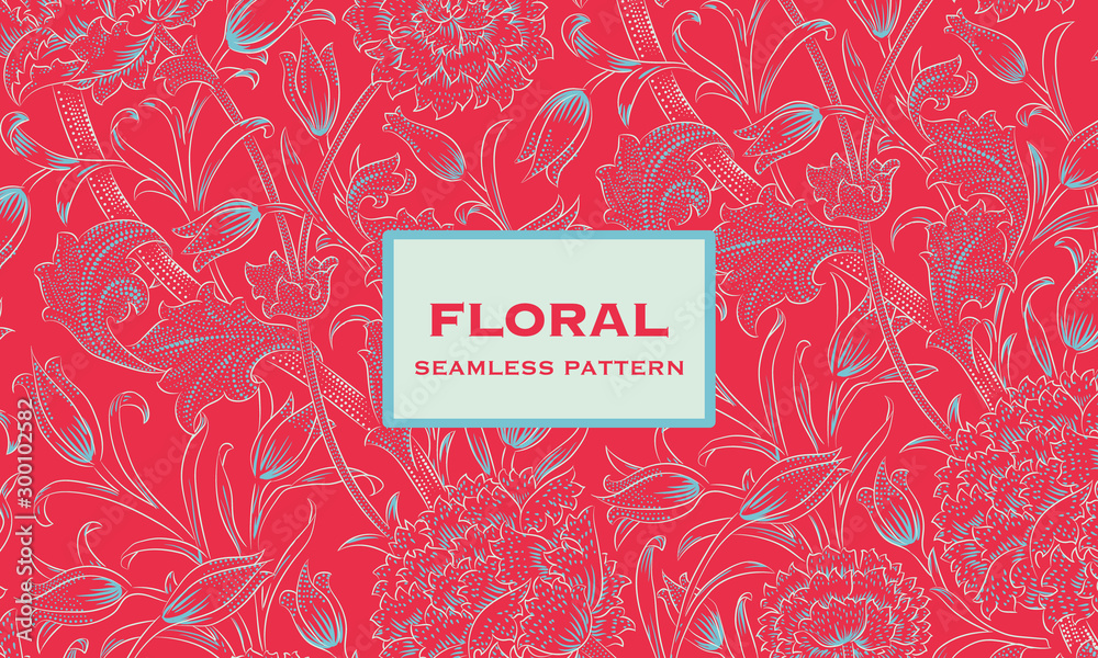 Trendy modern Textile Pattern Seamless