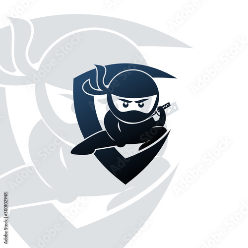 Ninja logo design. esport logo design
