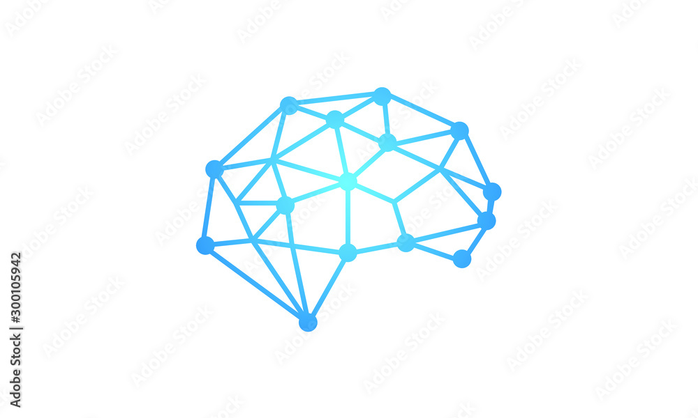Connected Dot Line Brain Logo Template, Think idea concept. brain Logotype icon Logo.Brain technology logo template, brain connection logo design. digital brain logo template Connected Dot Line Brain Logo Template, Think idea concept. brain Logotype icon Logo.Brain technology logo template, brain connection logo design. digital brain logo template