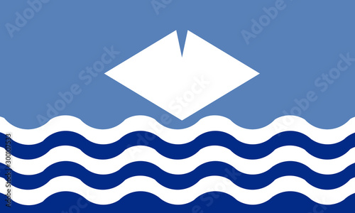 Isle Of Wight Island Flag