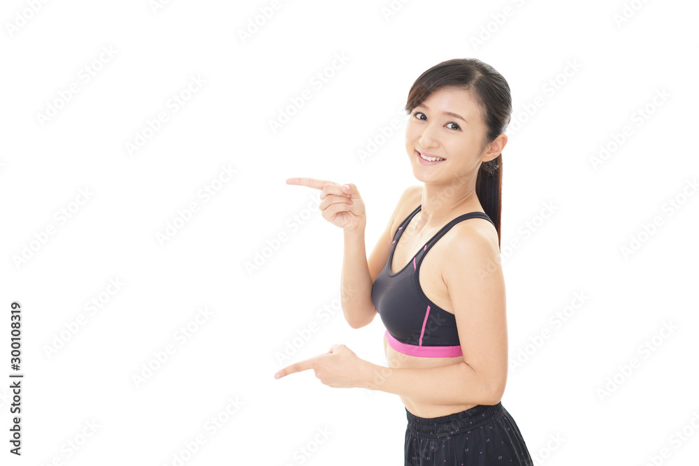 若い女性　エクササイズ