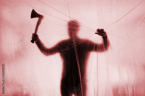 Psychopath murder with an axe