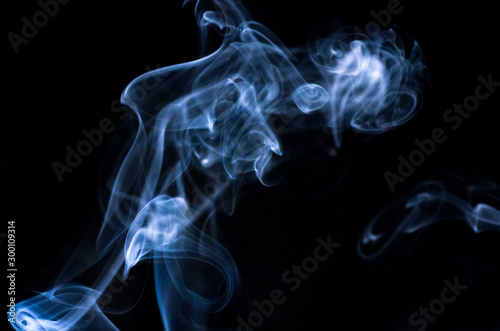 White smoke cigaret black dark background flash