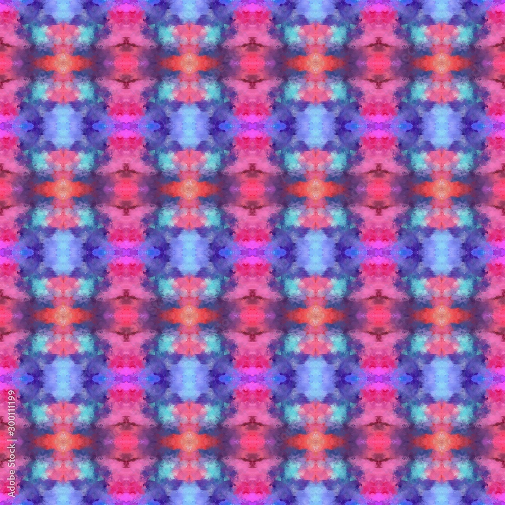 seamless repeating pattern image with slate blue, pale violet red and dark slate blue color
