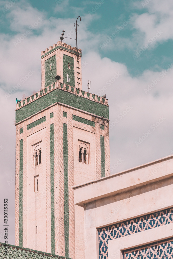 Obraz premium Moroccan monument located at medina quarter of Fez, Morocco