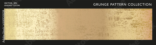 Brass, gold, metal texture. Patina scratch distressed grunge effect. Black background with rough metallic pattern