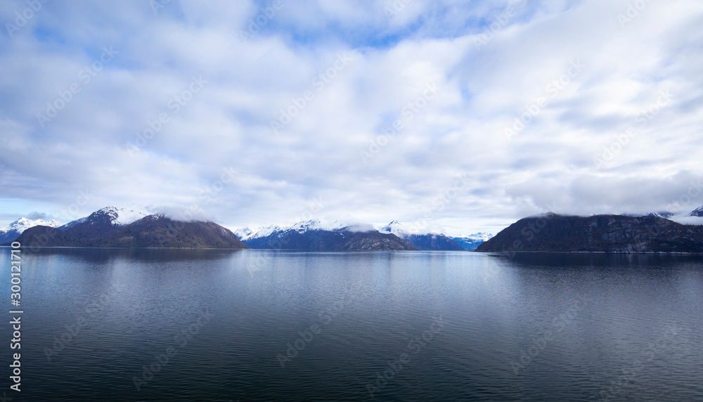 Glacier Bay National Park, Alaska, USA, is a natural heritage of the world, global warming, melting glaciers