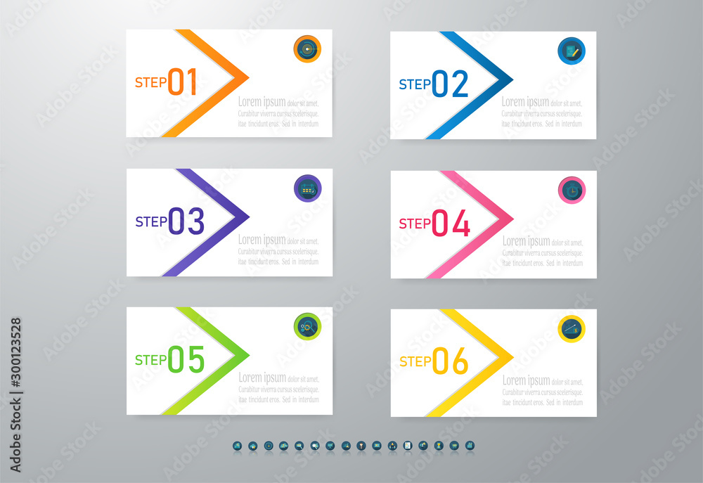 Design Business template 6 options or steps infographic chart element with place date for presentations,Creative marketing icons concept for statistic infographic,Vector EPS10. Design Business template 6 options or steps infographic chart element with place date for presentations,Creative marketing icons concept for statistic infographic,Vector EPS10.