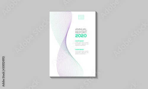 Cover design for annual report or business catalog, magazine, flyer, booklet and content page template. Brochure template layout. A4 cover vector EPS-10 sample image with Gradient Mesh. - Vector